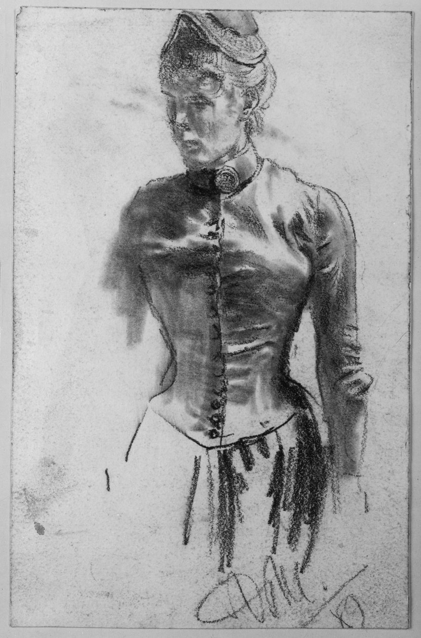 Stående kvinna av Adolph Menzel