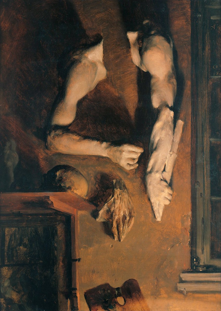 Studiovägg, 1852 av Adolph Menzel