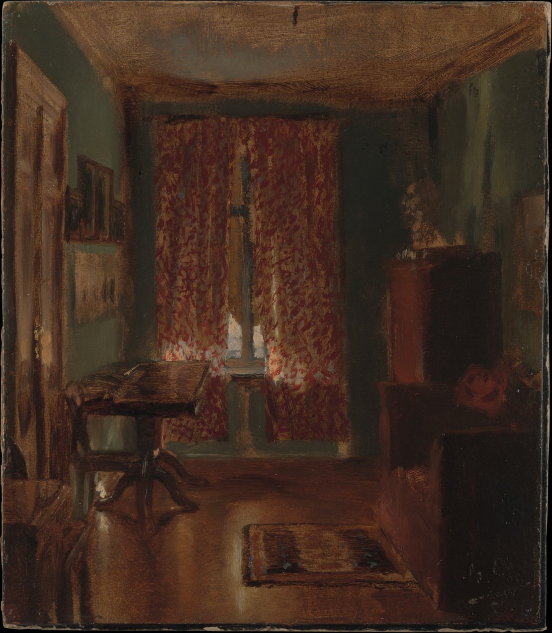 Konstnärens vardagsrum på Ritterstrasse av Adolph Menzel