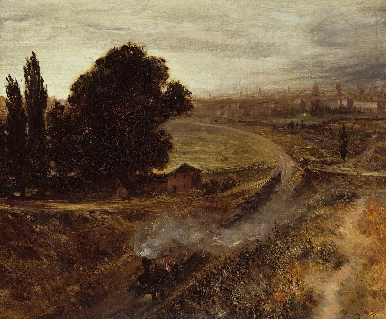 Järnvägen Berlin-Potsdam, 1847 av Adolph Menzel