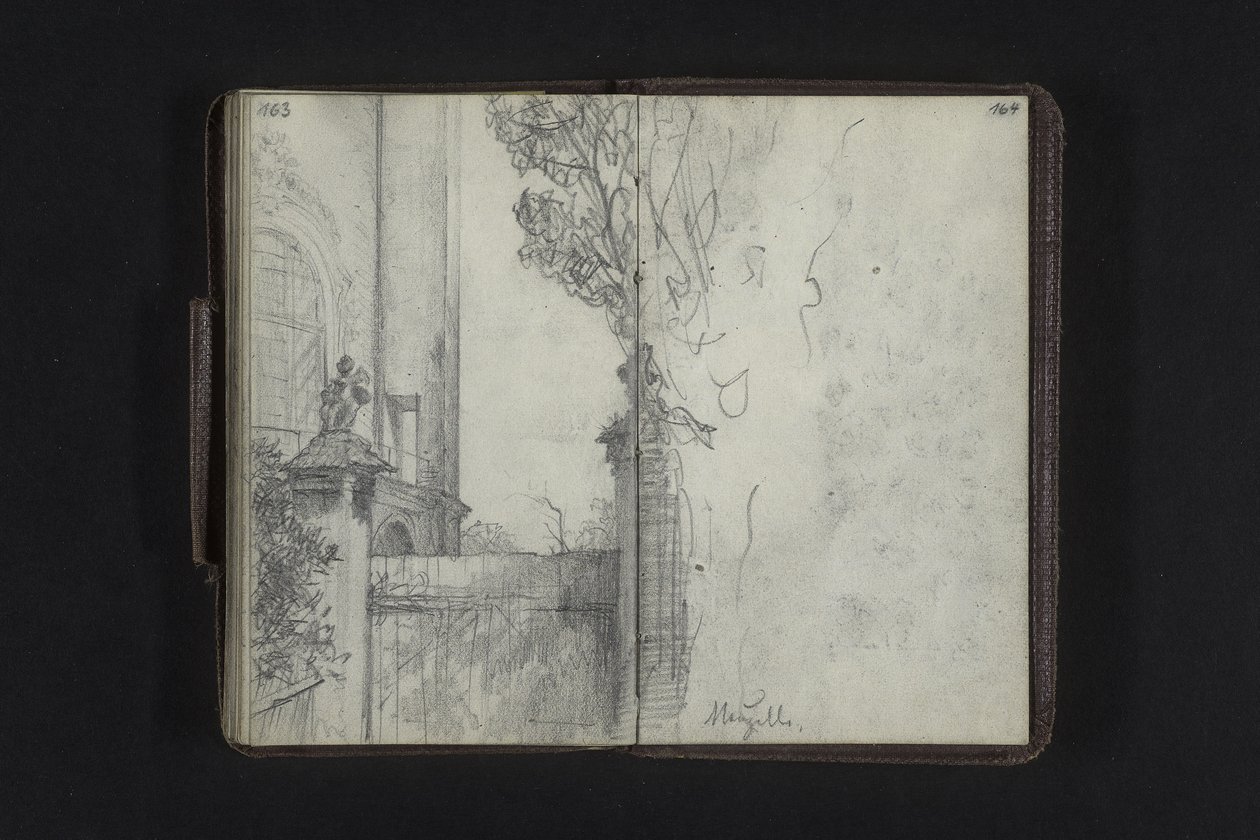 Porten bredvid klosterkyrkan i Neuzelle av Adolph Menzel