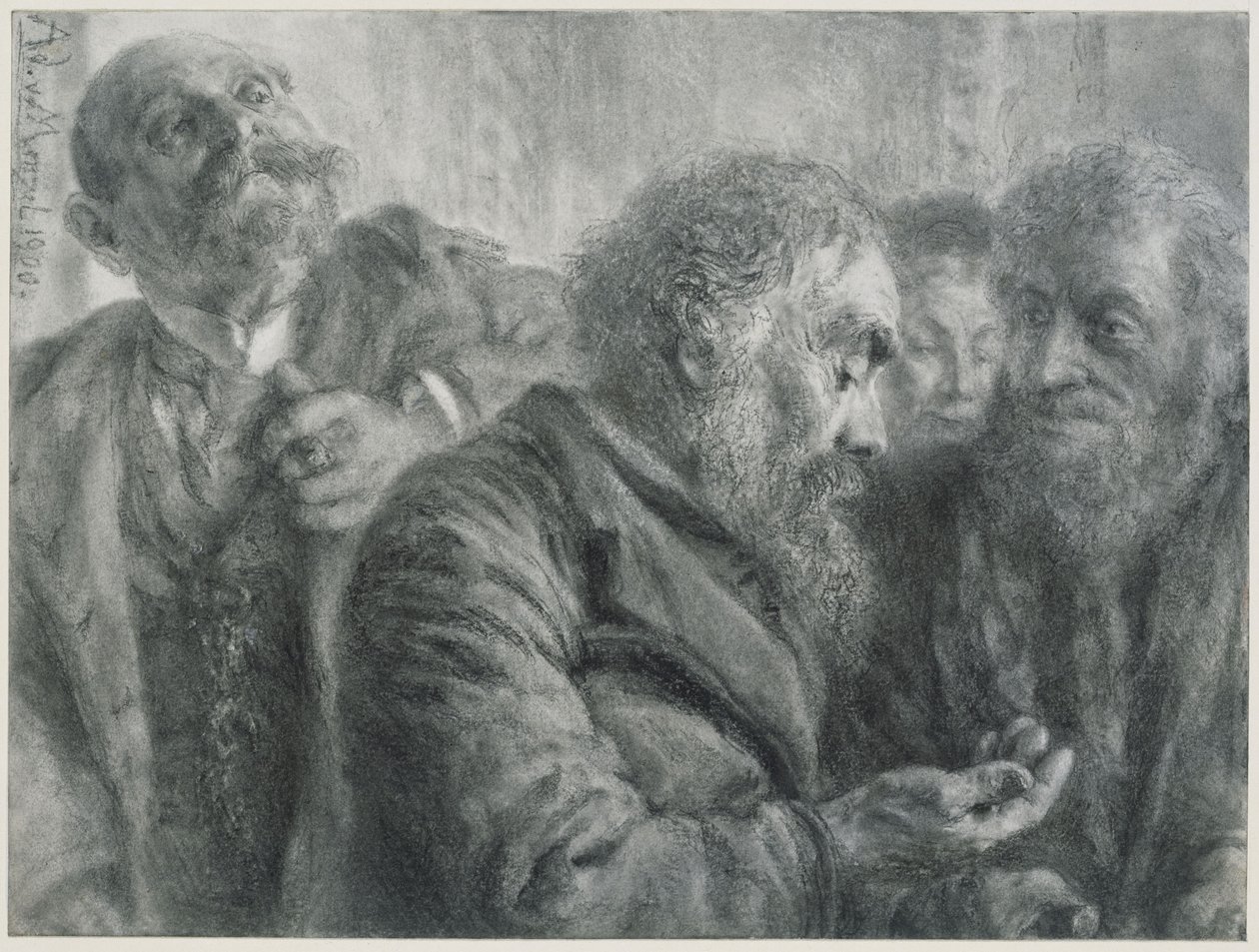 Fyra gamla män av Adolph Menzel