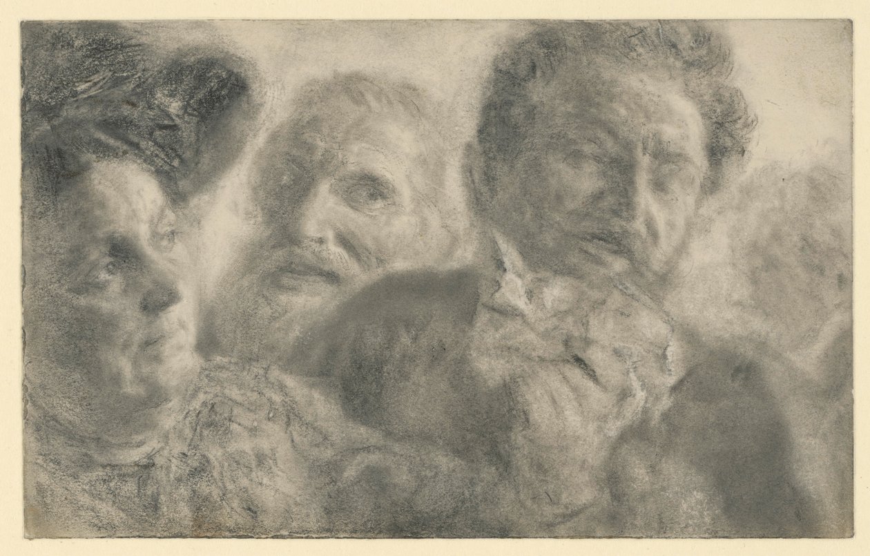 Fyra huvuden av Adolph Menzel