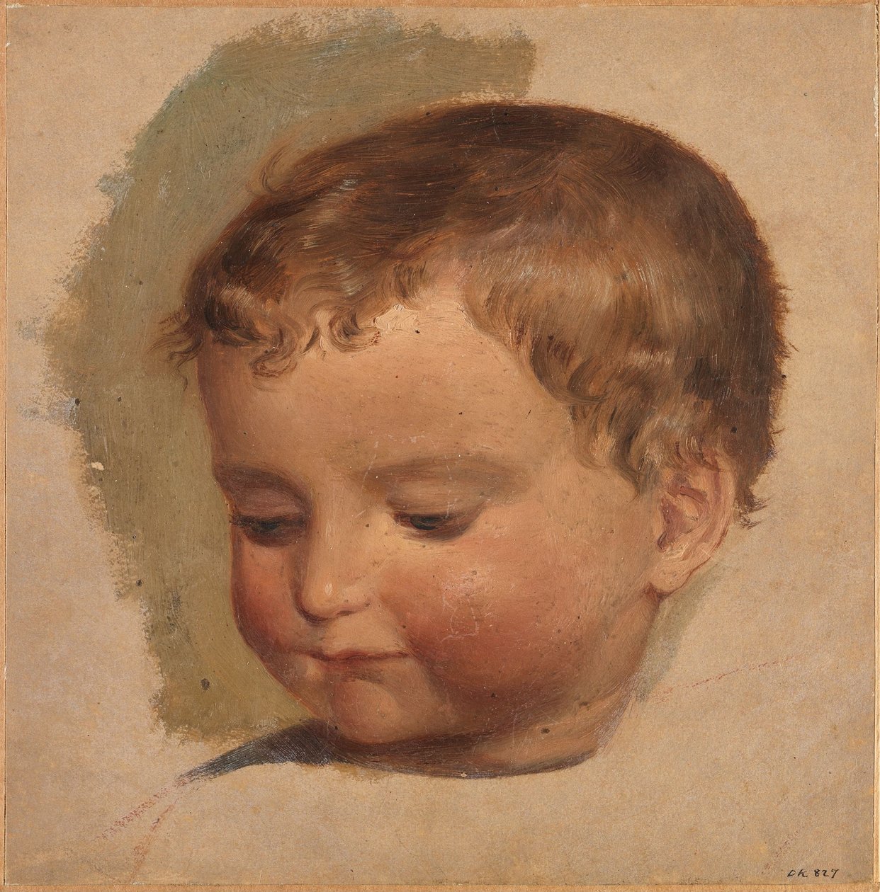 Barnhuvud av Adolph Tidemand