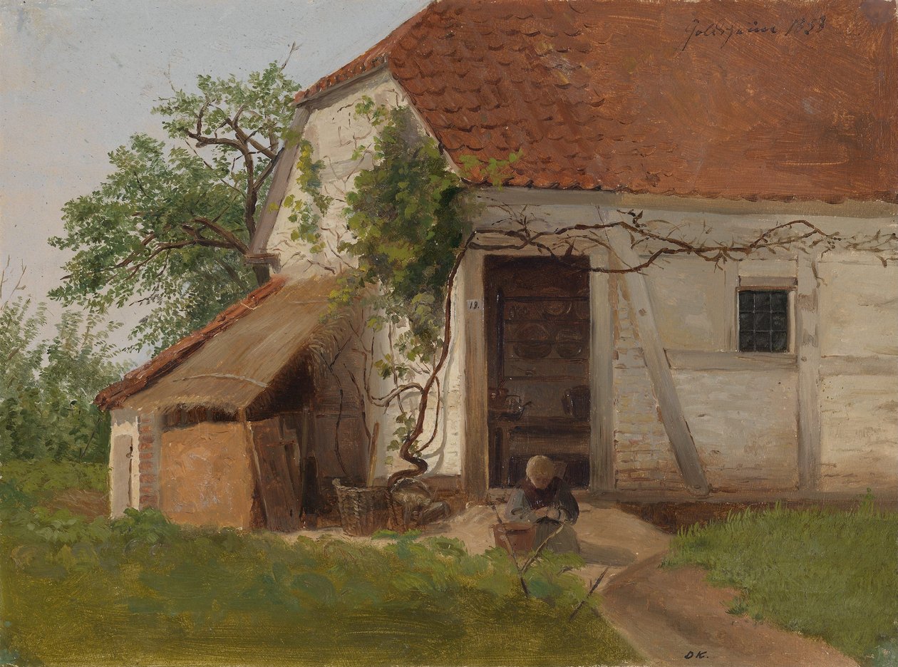 Gården i Goldsheim av Adolph Tidemand