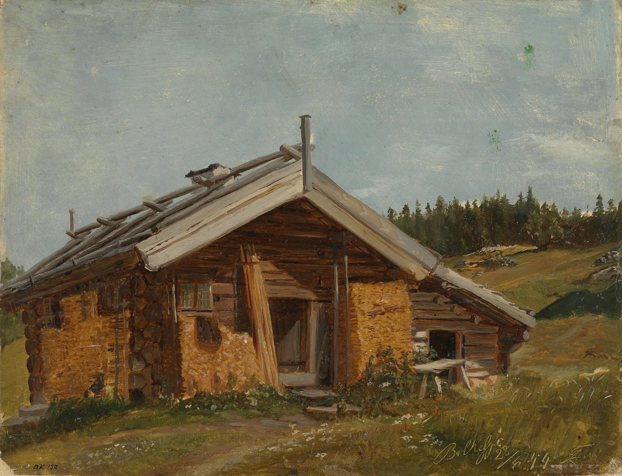 Bondgård vid Bolkesjø av Adolph Tidemand