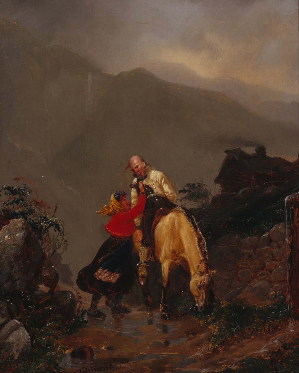 Från kyrkan av Adolph Tidemand