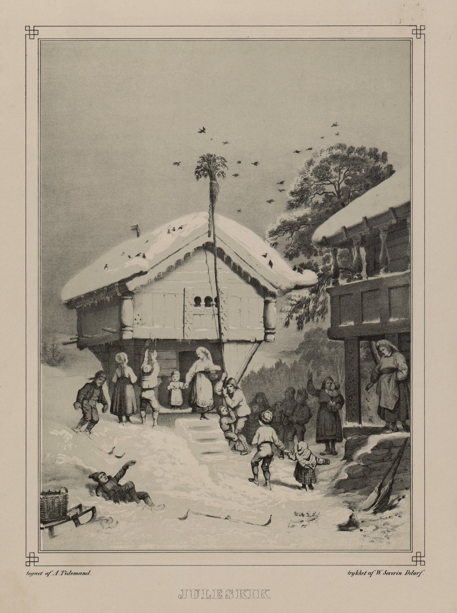 Illustration hämtad från boken Norge producerad i Drawings av Asbjørnsen, P.Chr. och utgiven av Chr. Tønsberg (nr, 1848) av Adolph Tidemand
