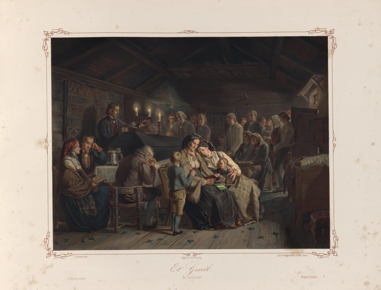 Illustration hämtad från boken Norske Folkelivsbilleder av Tidemand, Adolph och utgiven av Chr. Tønsberg (Christiania, 1858) av Adolph Tidemand
