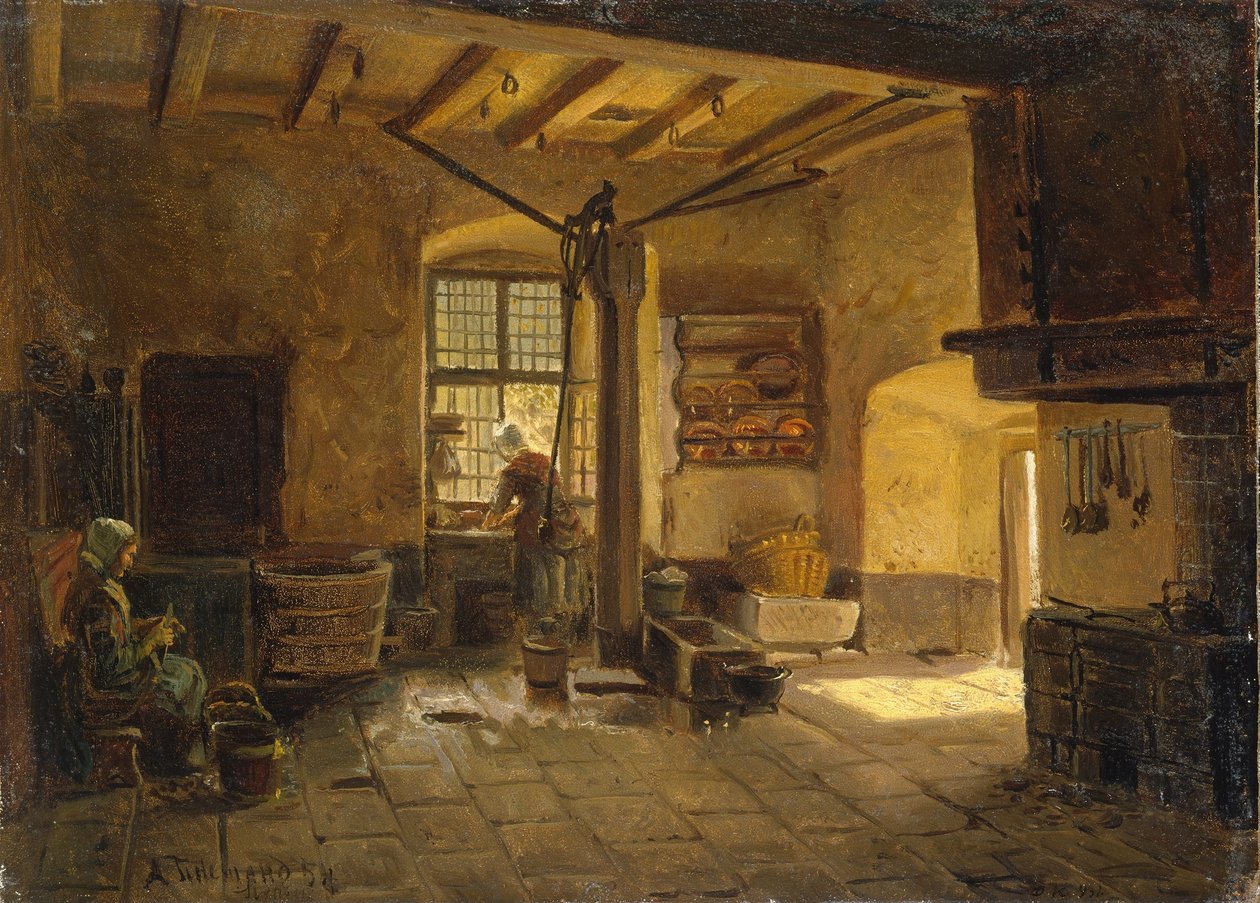 Köksinredning av Adolph Tidemand