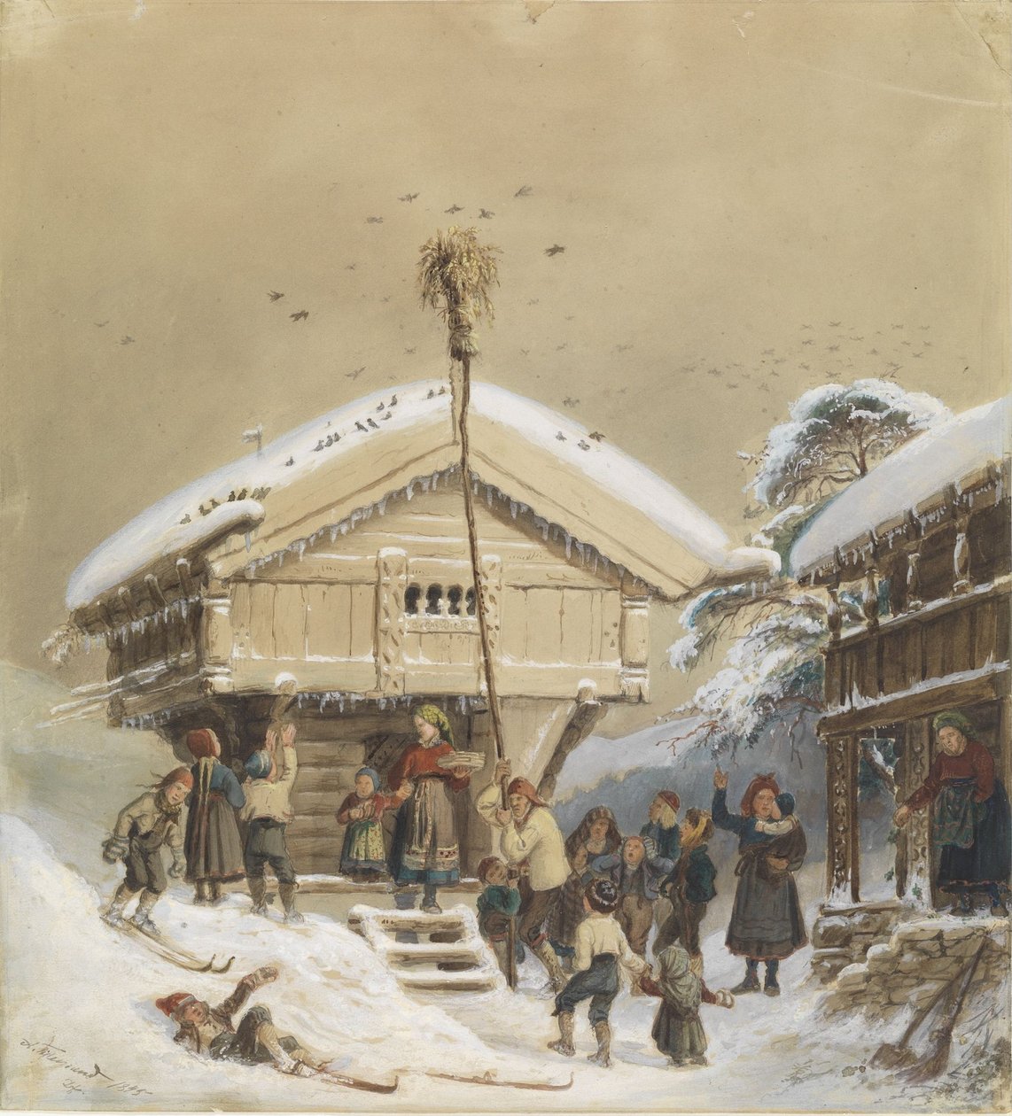 Norsk julsed av Adolph Tidemand