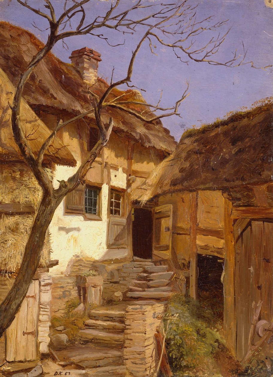 Gammal tysk gård av Adolph Tidemand