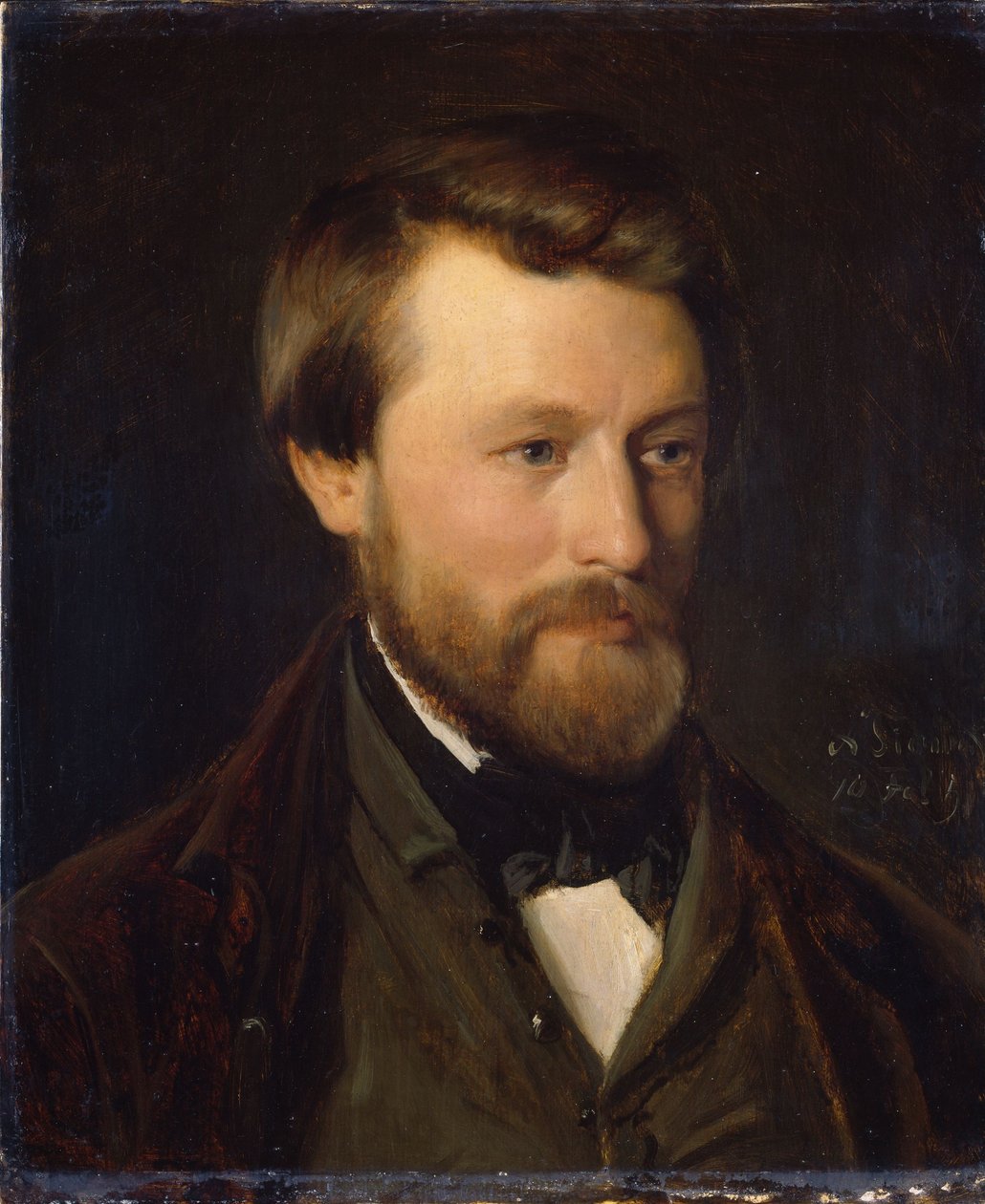 Porträtt av Emil Tidemand, konstnärens bror av Adolph Tidemand