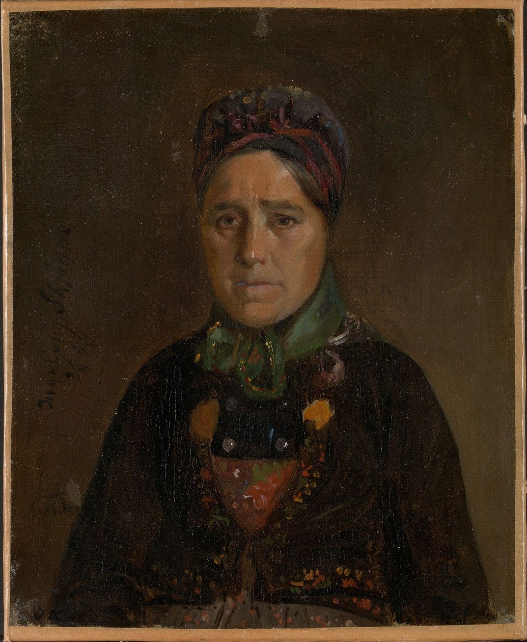 Porträtt av Ingeborg Skjønne från Numedal av Adolph Tidemand
