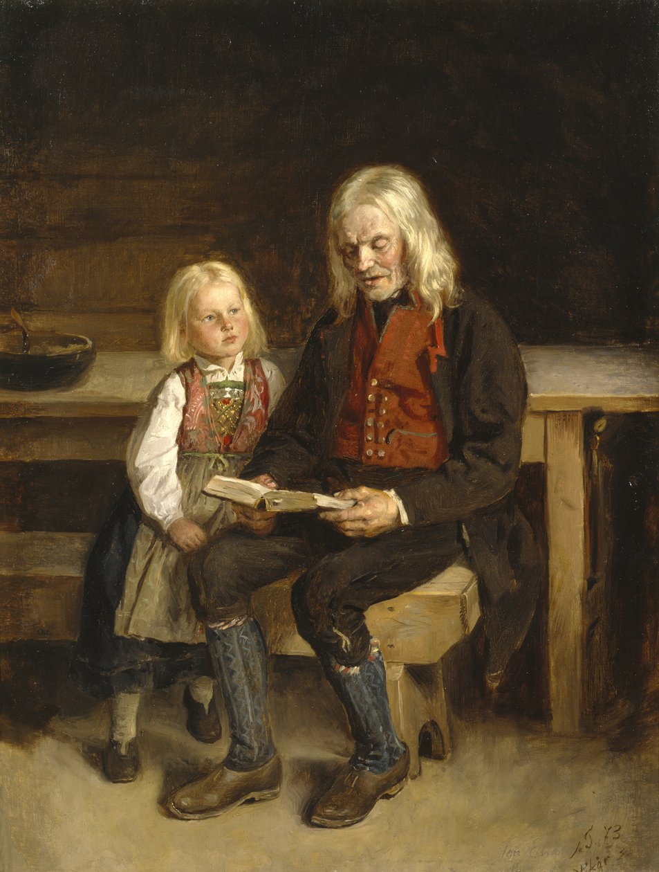 Lördagskvällsböner av Adolph Tidemand