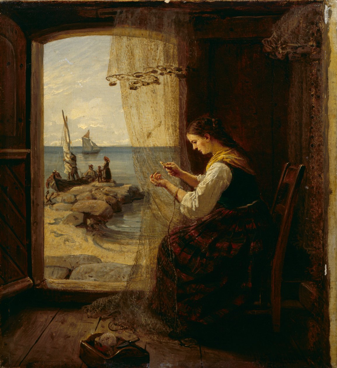 Nätbindaren av Adolph Tidemand