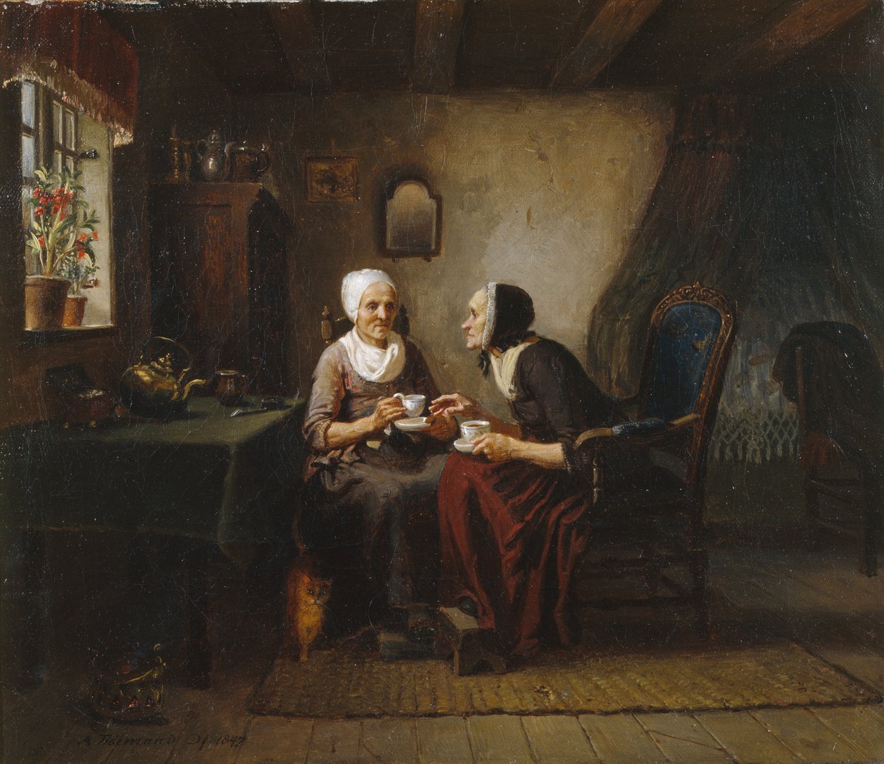 Kaffesystrarna av Adolph Tidemand