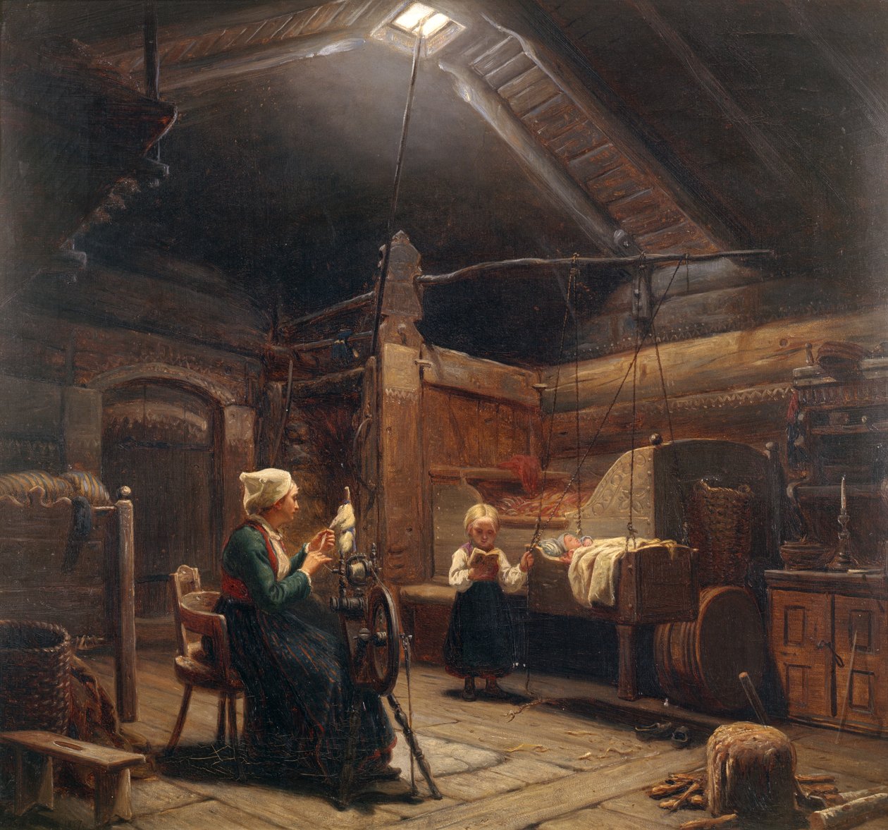 Spinnaren av Adolph Tidemand