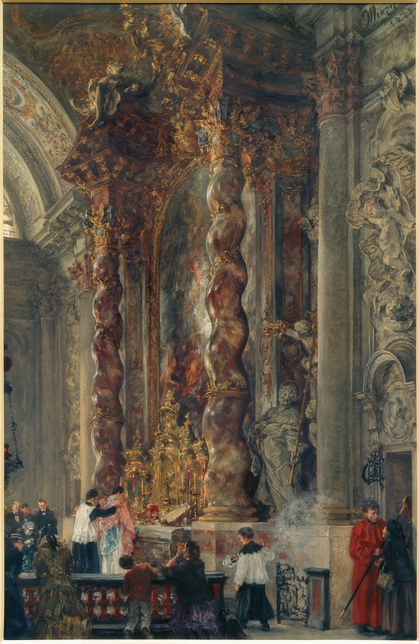Högaltaret i den kvinnliga kollegiala kyrkan i München av Adolph Menzel