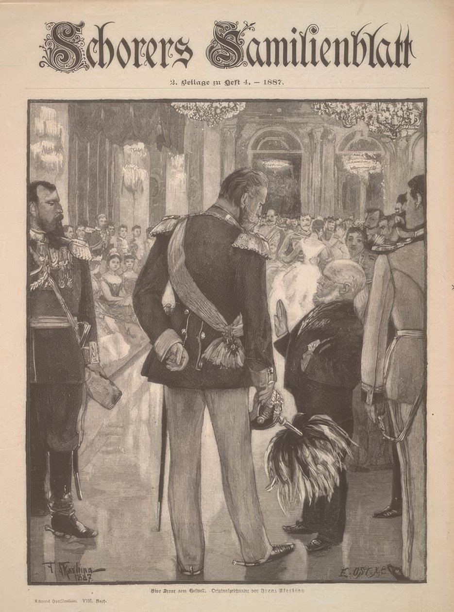 En scen från hovbalen av Adolph Menzel