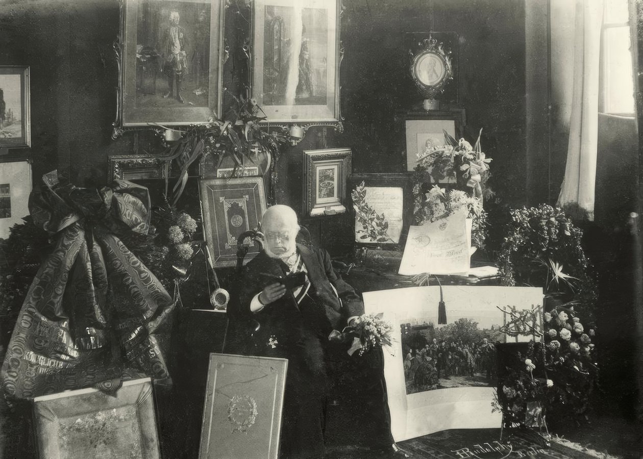 Menzel på sin 80-årsdag / foto av Adolph Menzel