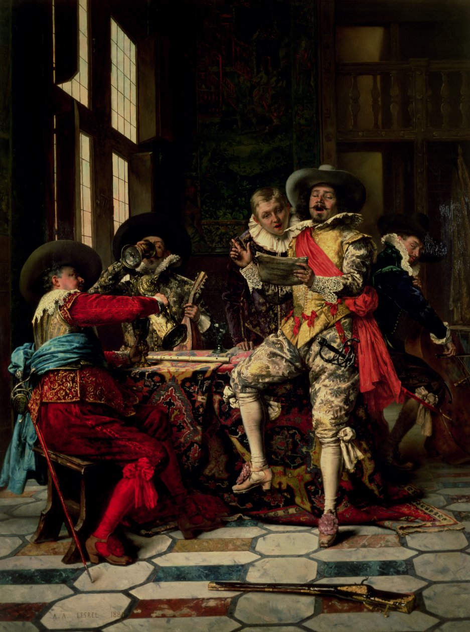 Sångarna av Adolphe Alexandre Lesrel