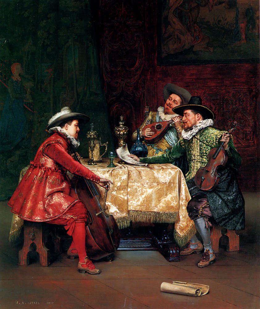 The Rehearsal av Adolphe Alexandre Lesrel