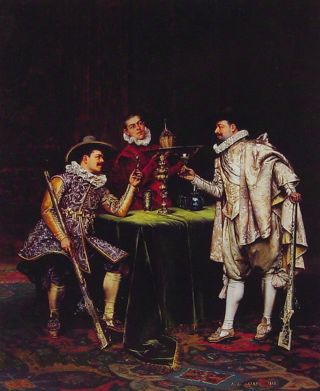 Toast av Adolphe Alexandre Lesrel
