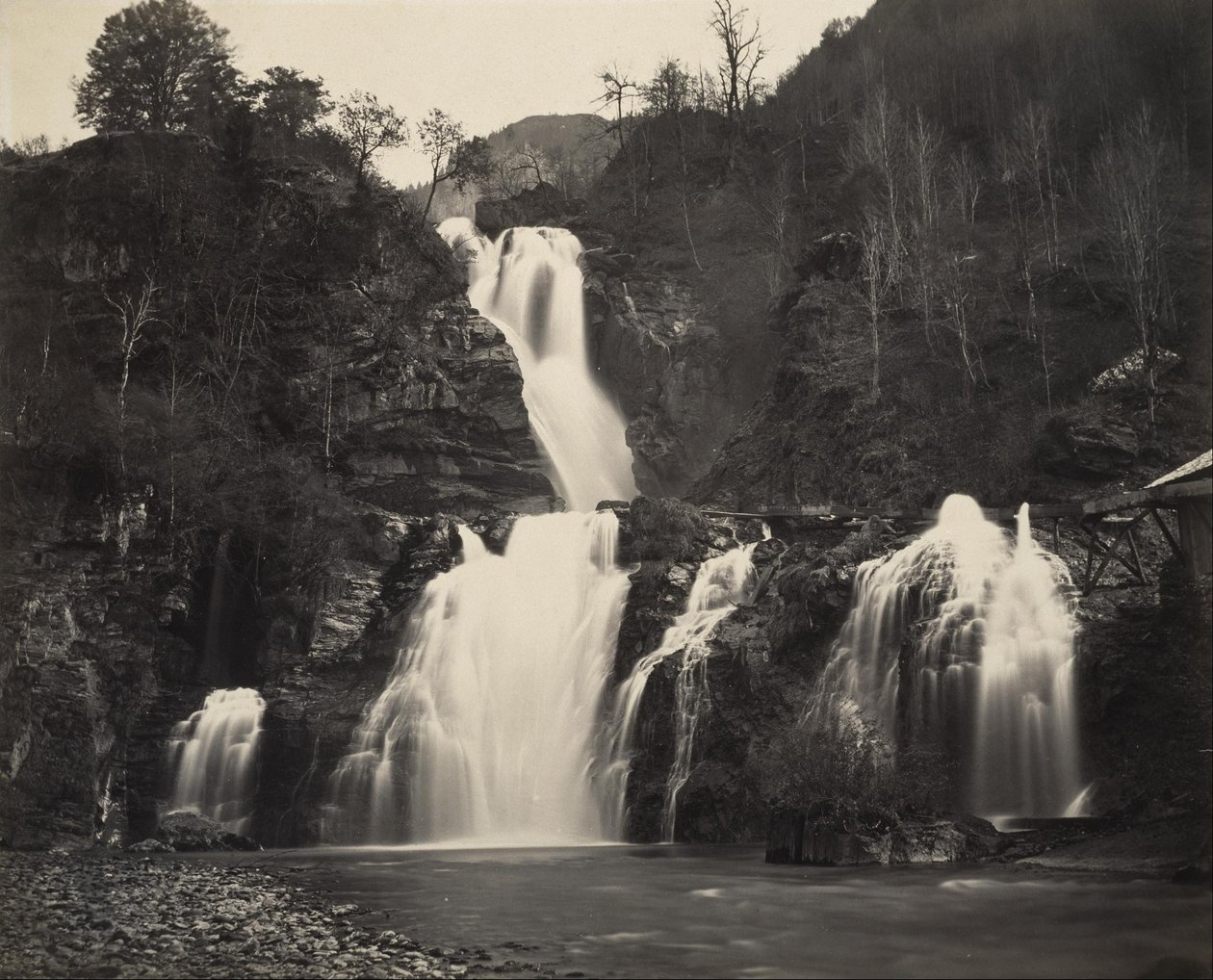 Fall av Reichenbach av Adolphe Braun