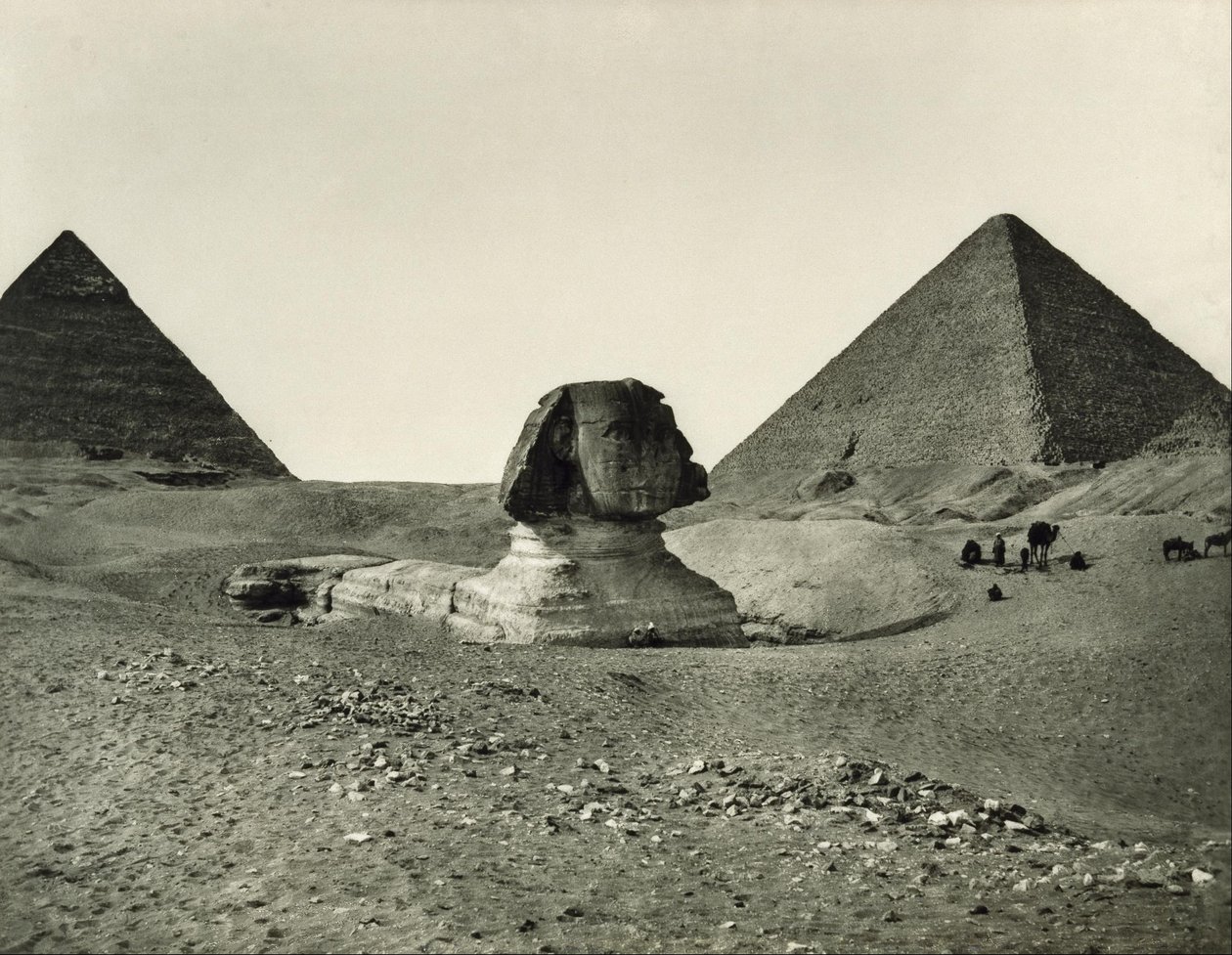 Sfinxen och pyramiderna av Adolphe Braun
