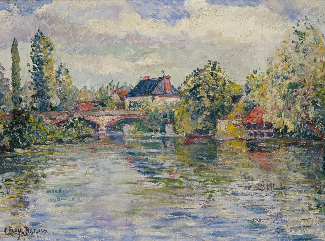 Bron över Garennes av Adolphe Clary Baroux