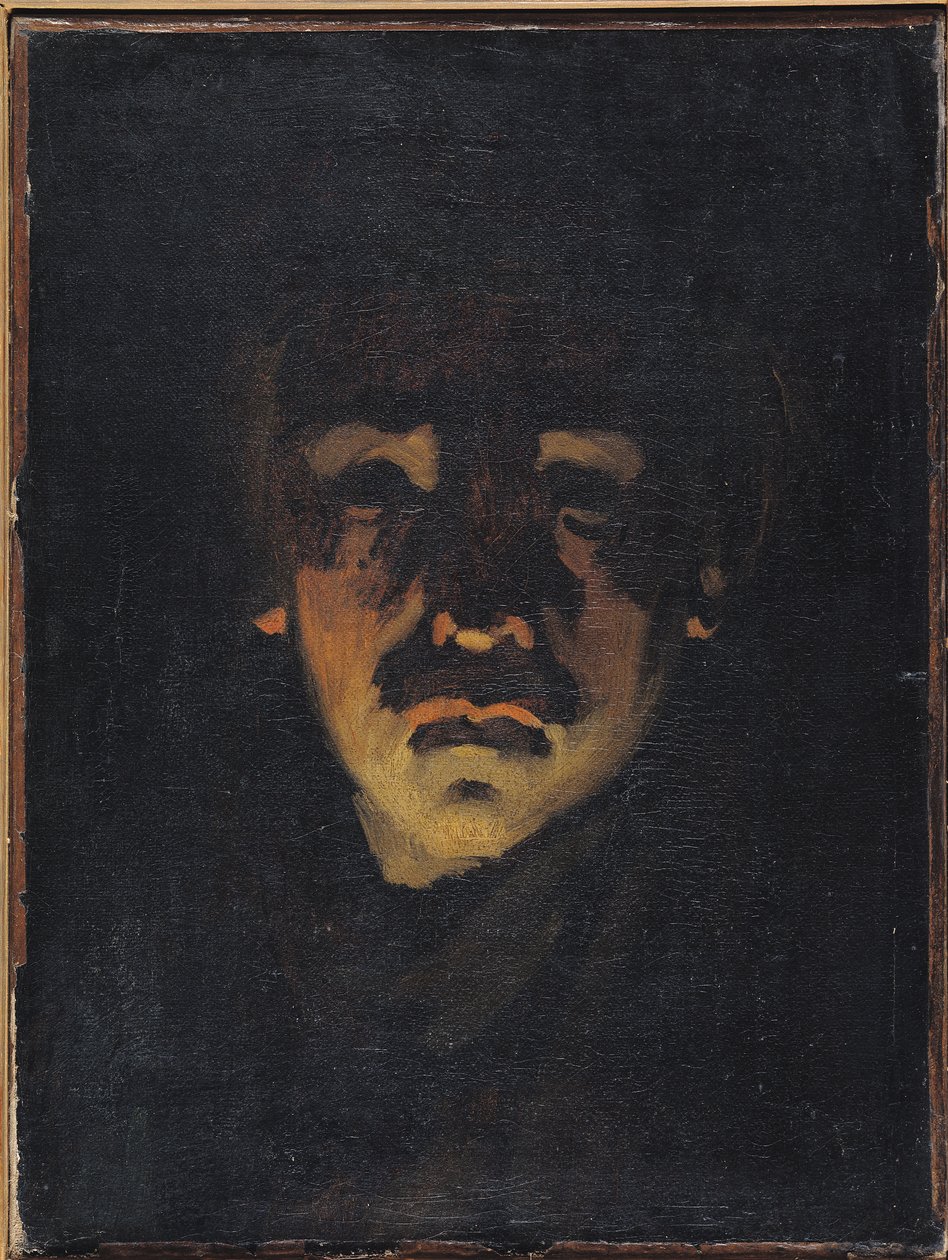 Självporträtt av Adolphe Felix Cals