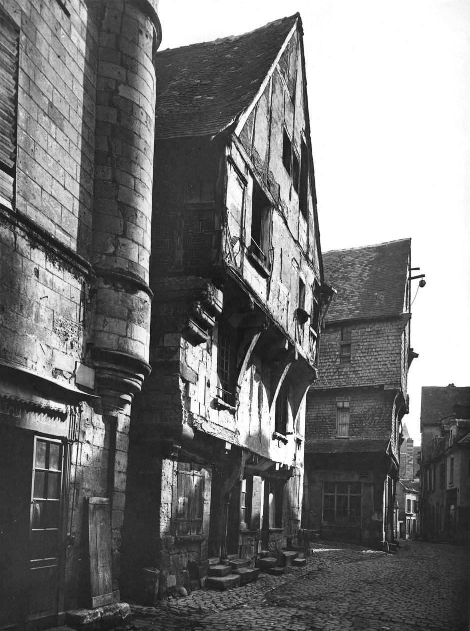 Gamla hus i Grand Carroi, stadens gamla centrum, 15-1600-talet av Adolphe Giraudon