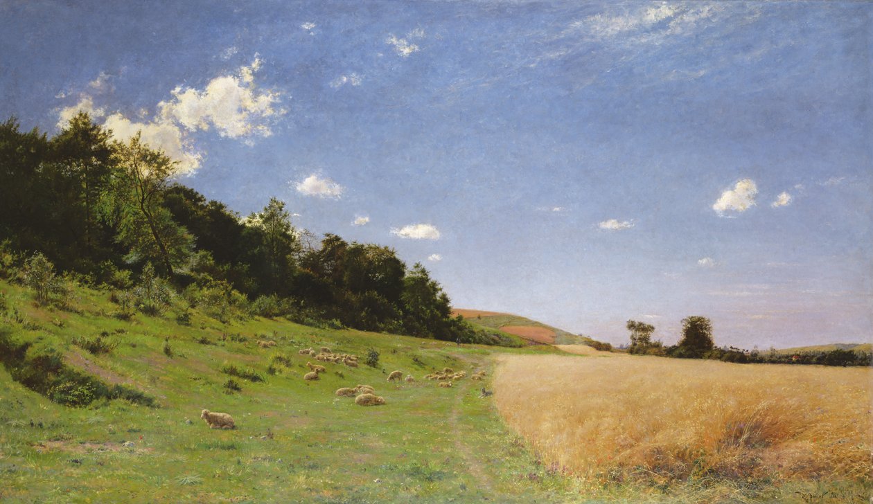 Edge of the Woods on the Outskirts of Eu, 1883 av Adolphe Gustave Binet
