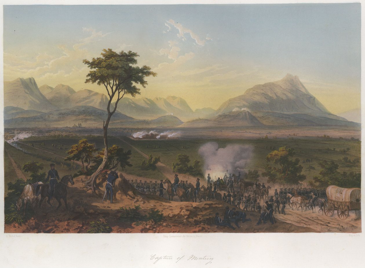 Capture of Monterey av Adolphe Jean Baptiste Bayot