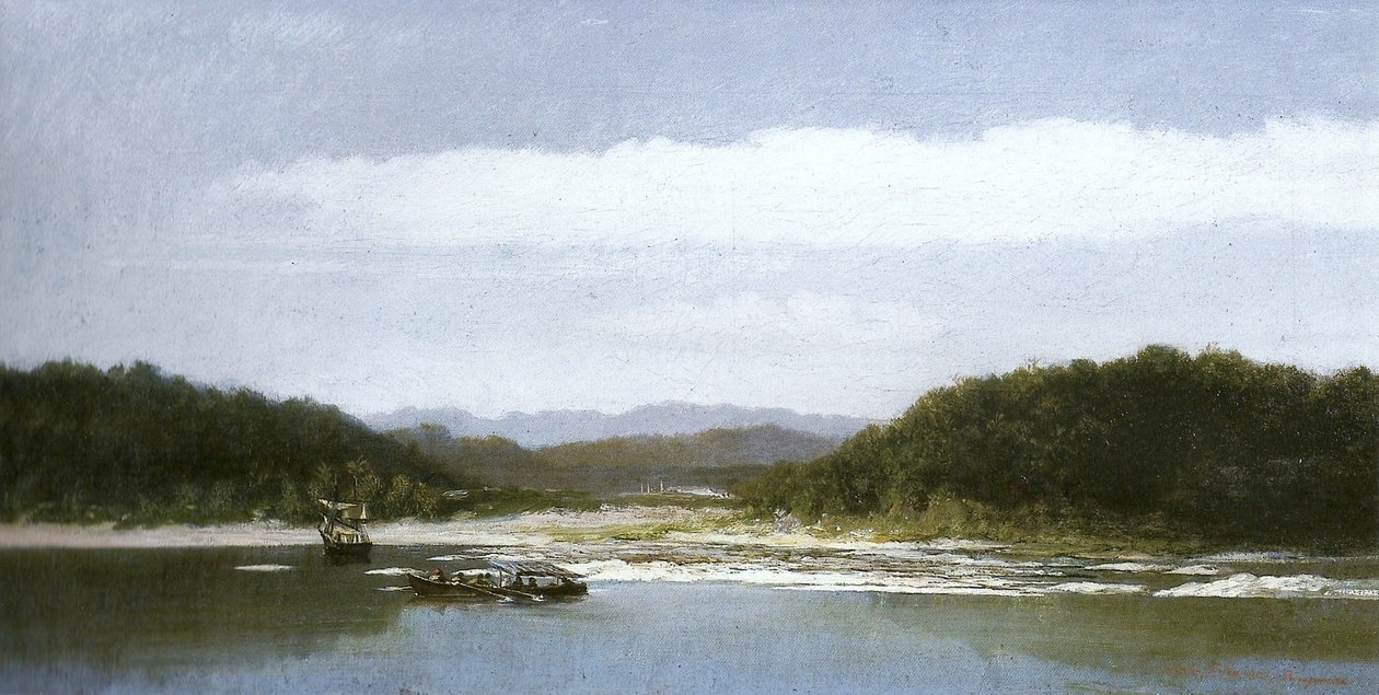 Backwaters of Guanabara Bay av Adolphe Martial Potemont