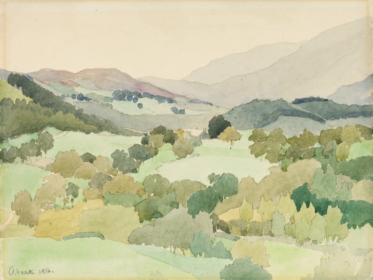 Nära Ambleside, 1916 av Adolphe Valette