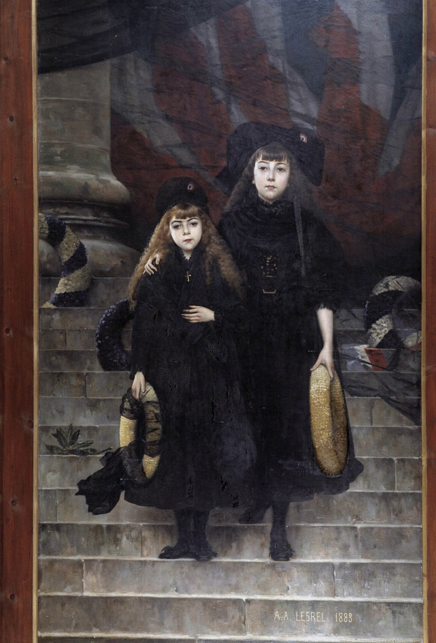 Alsace och Lorraine, målning av A.A. Lesrel av Adolphe Alexandre Lesrel