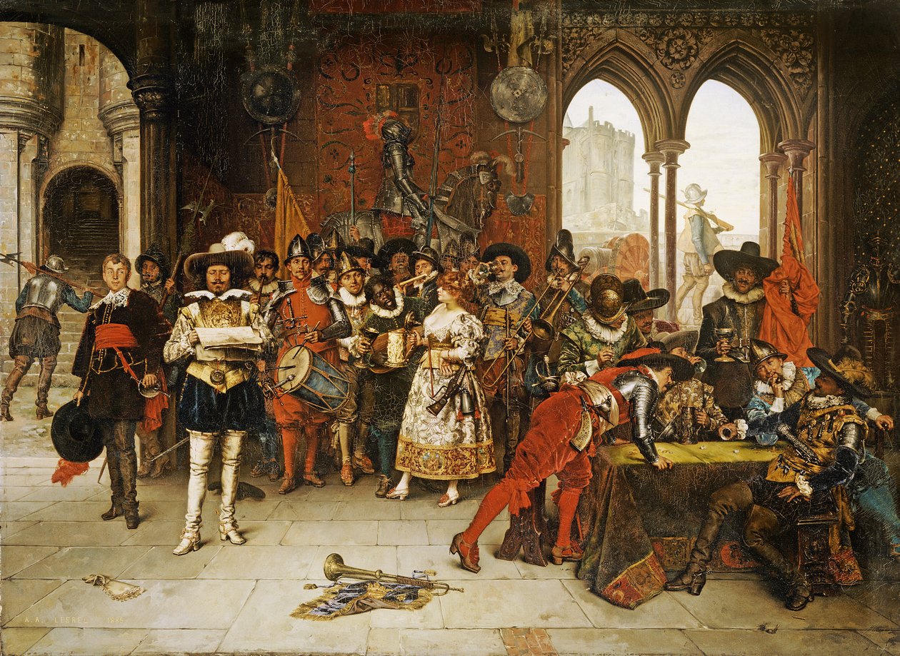 Kungens musketörer av Adolphe Alexandre Lesrel