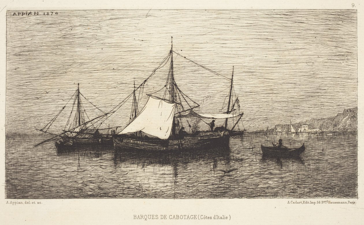 Kustfartyg av Adolphe Appian