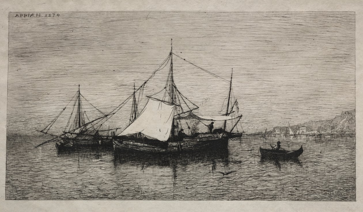 Cabotagebåtar (Italiens kuster) av Adolphe Appian