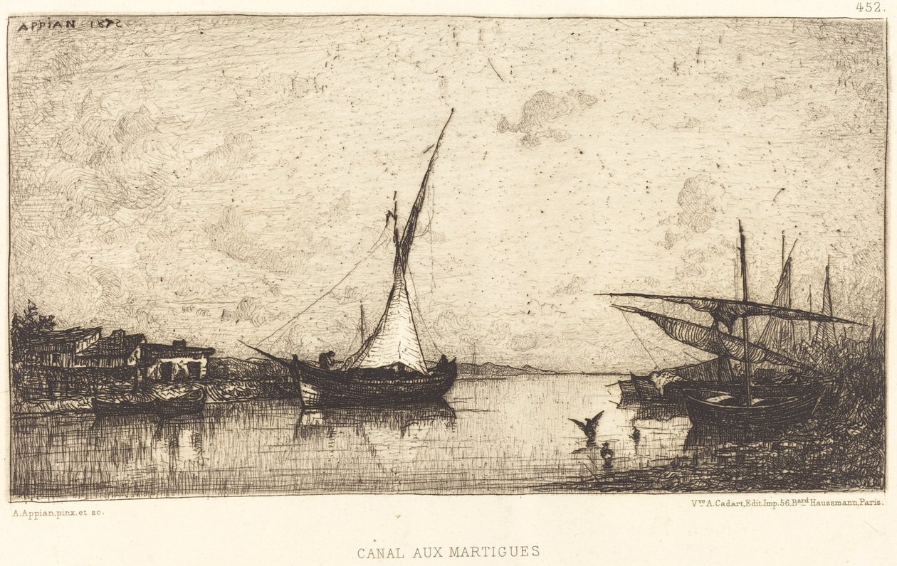 Martigues Canal av Adolphe Appian