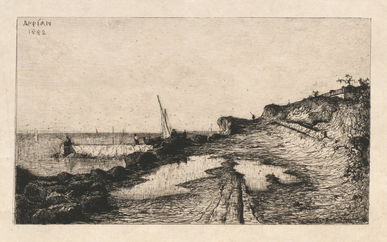 Omgivningar i Carqueronne Omgivningar i Carqueronne, 1882. av Adolphe Appian