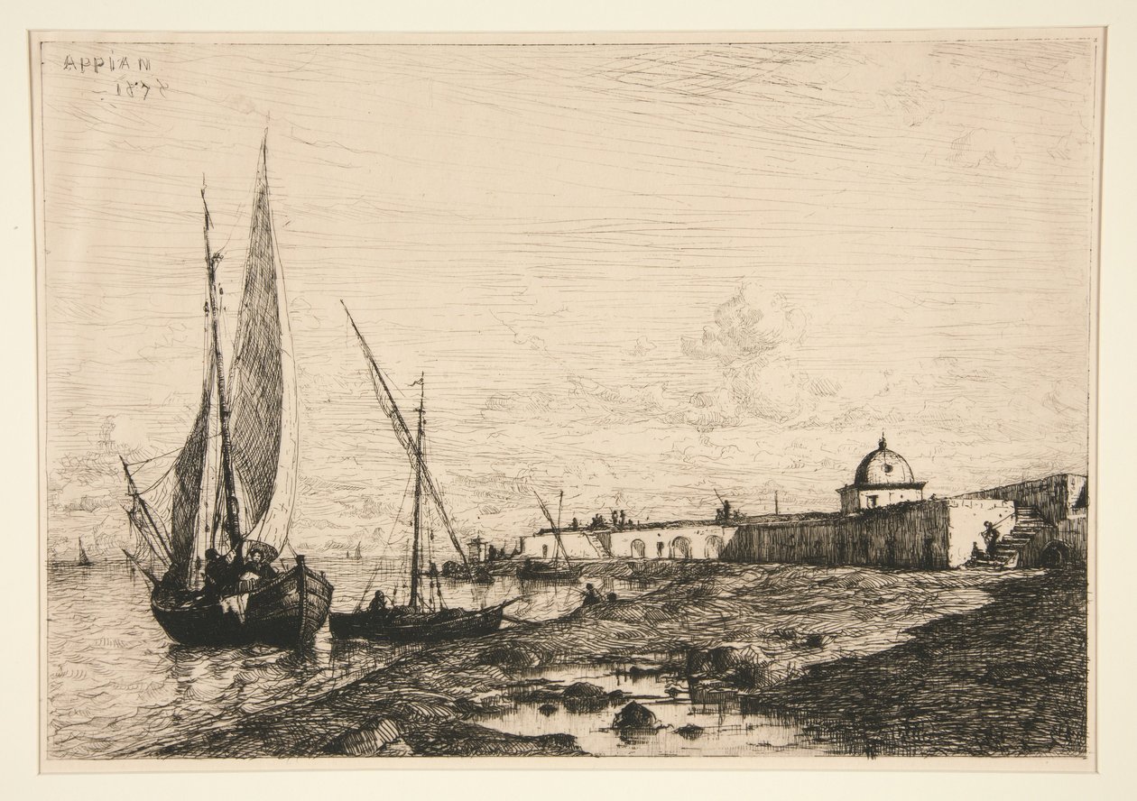 Hamnen i San Remo av Adolphe Appian