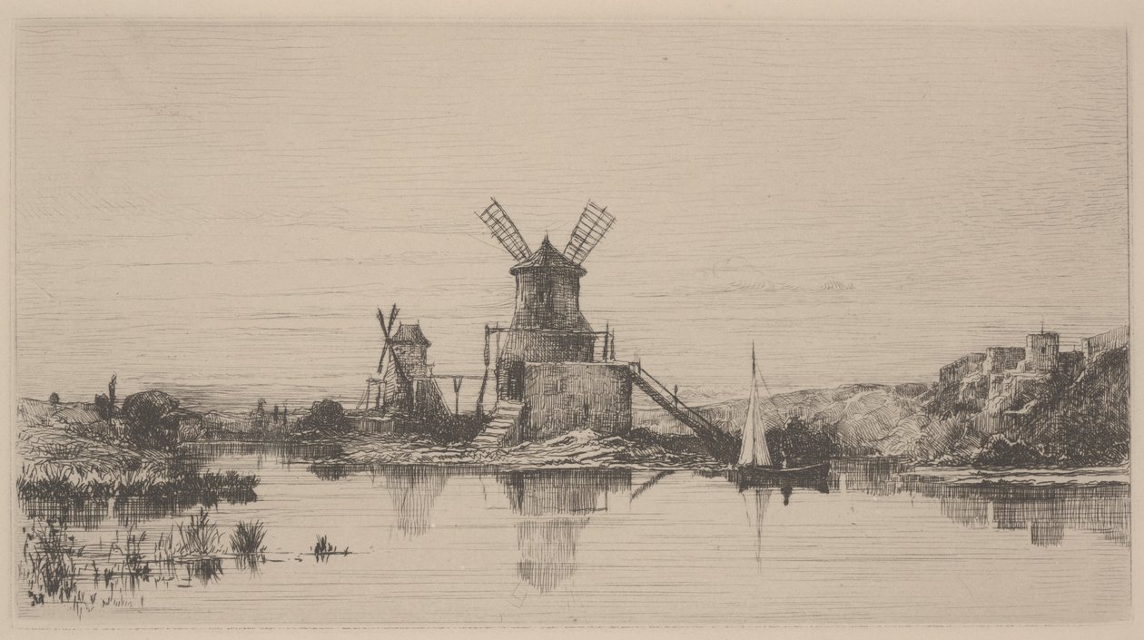 Souvenir, ca 1863 (etsning) av Adolphe Appian