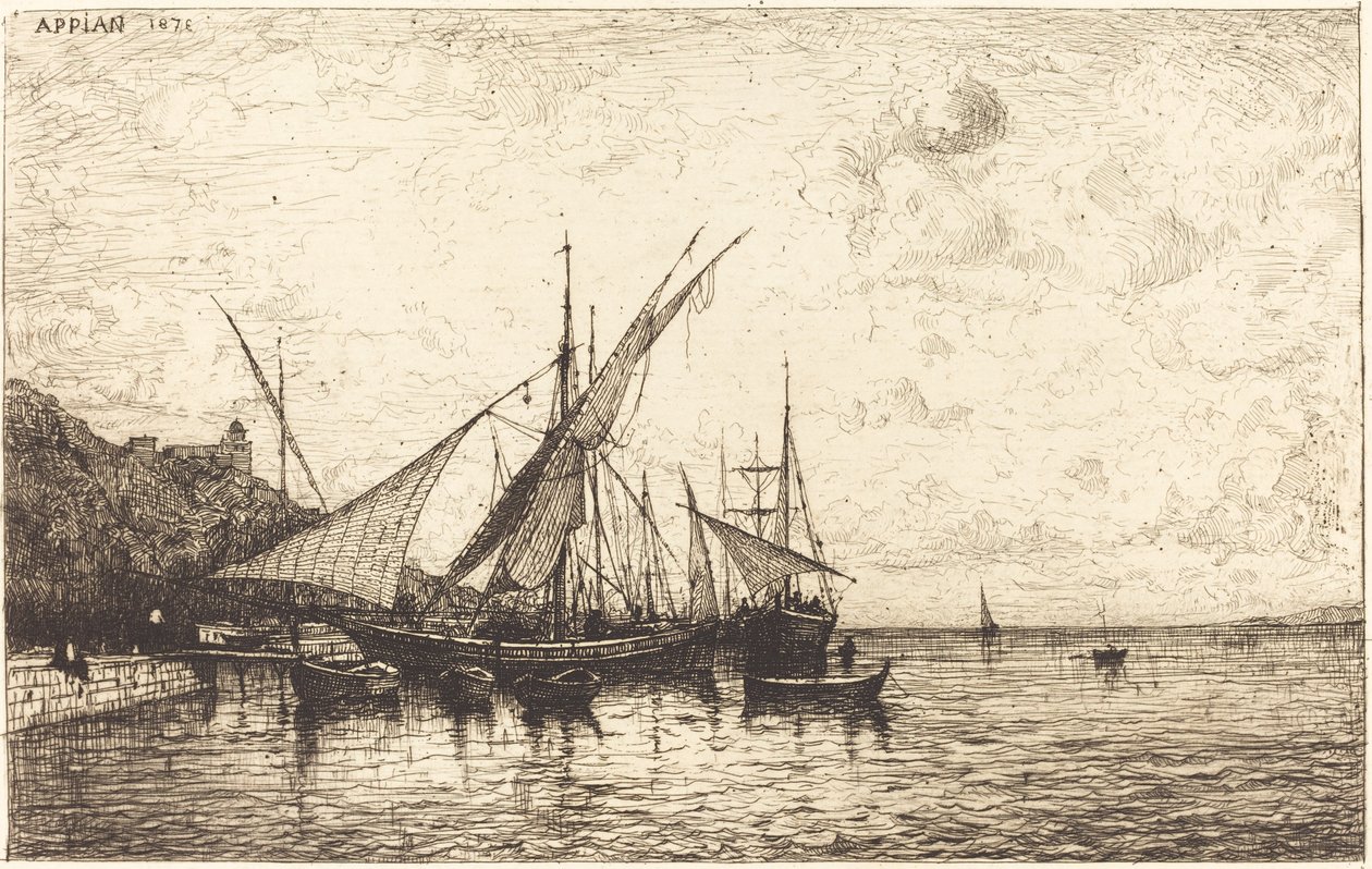 Monacos hamn av Adolphe Appian