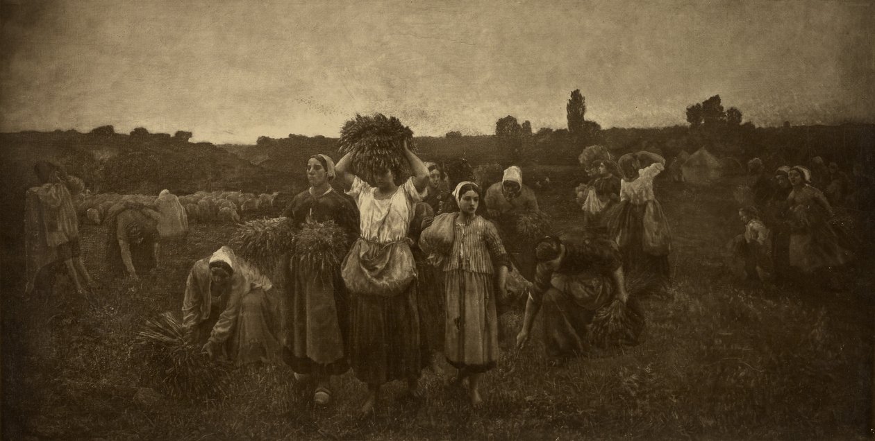 Kallar in Gleaners av Adolphe Braun