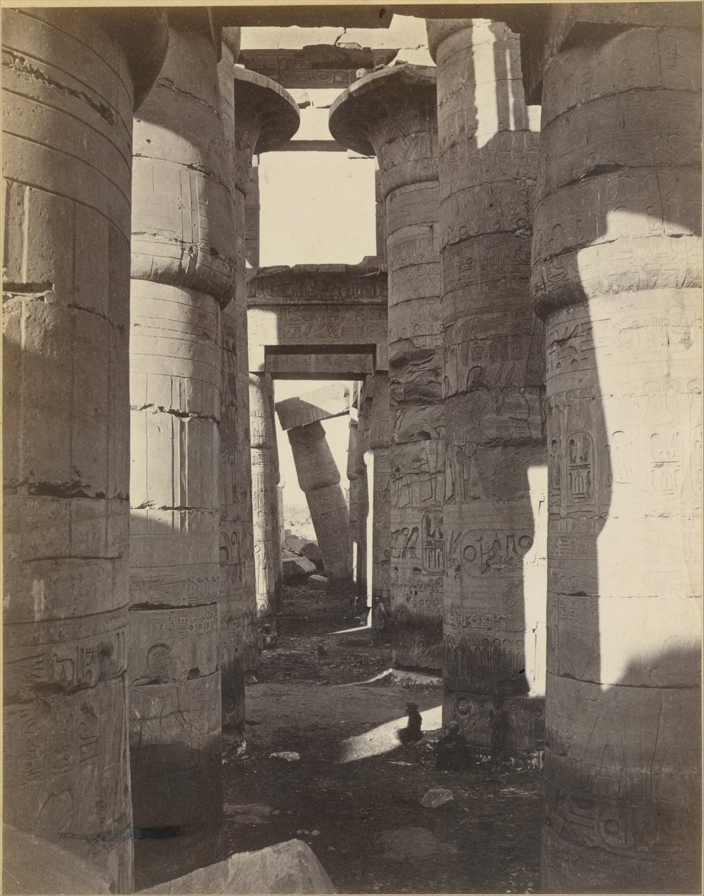Övre Egypten, Hypostylsalen i Karnak av Adolphe Braun