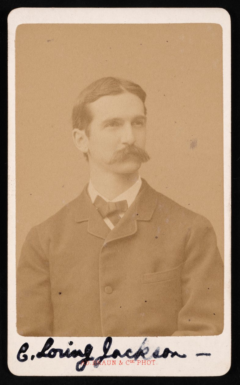 Porträtt av Charles Loring Jackson 1847-1935, cirka 1887. av Adolphe Braun