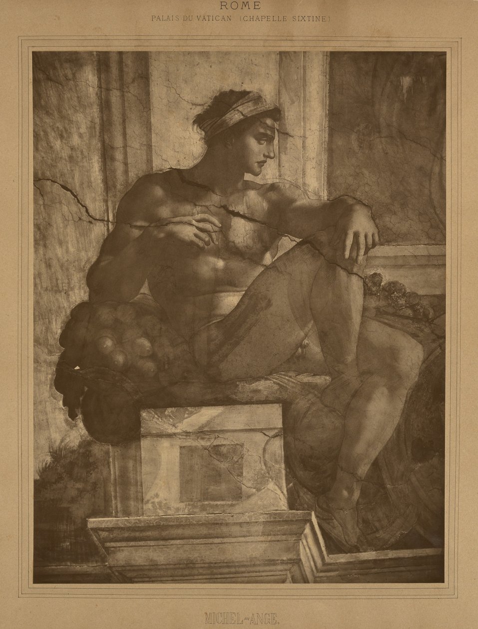 Rom - Vatikanpalatset, Sixtinska kapellet, Michelangelo av Adolphe Braun